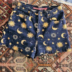 Vintage 90's Celestial Shorts